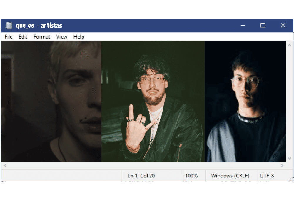 Cantantes argentinos populares del under. De izquierda a derecha: Elaiyah, Cluster y Ramma.